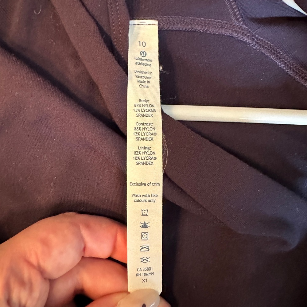 Lululemon Precision Jacket Navy Asymmetrical Zip … - image 7